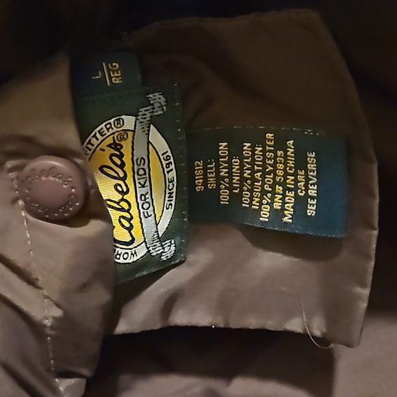 Cabela's for kids sz.L reversible camouflage jacket/coat - Picture 3 of 7